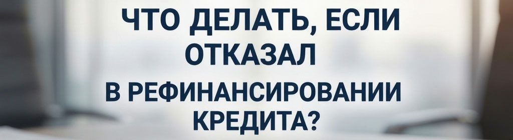если банк отказал в рефинансировании